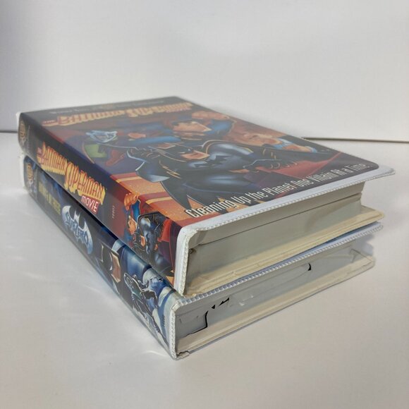 Batman VHS Lot of 2 Batman Superman Movie Mr Freeze SubZero 90s DC Comics - Picture 3 of 5